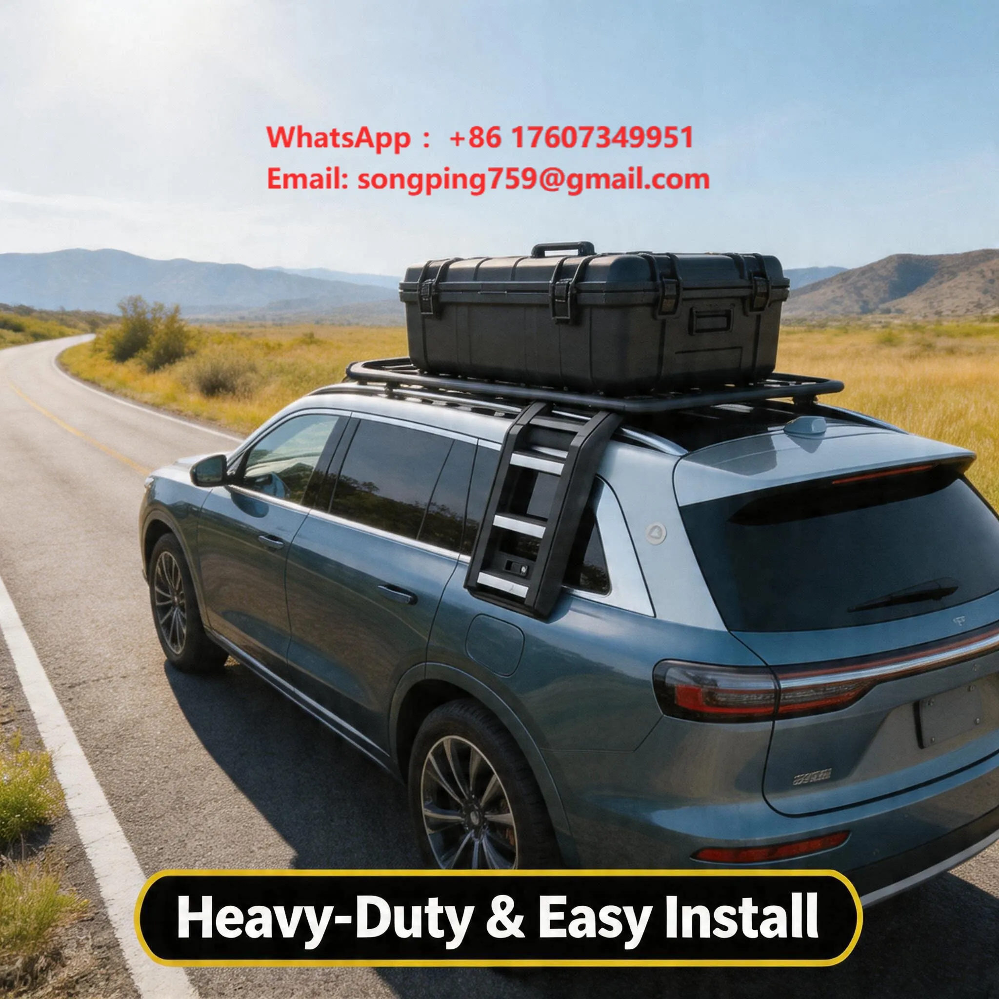 Cargo Rack Aluminum - Portaequipajes de techo de aleación de