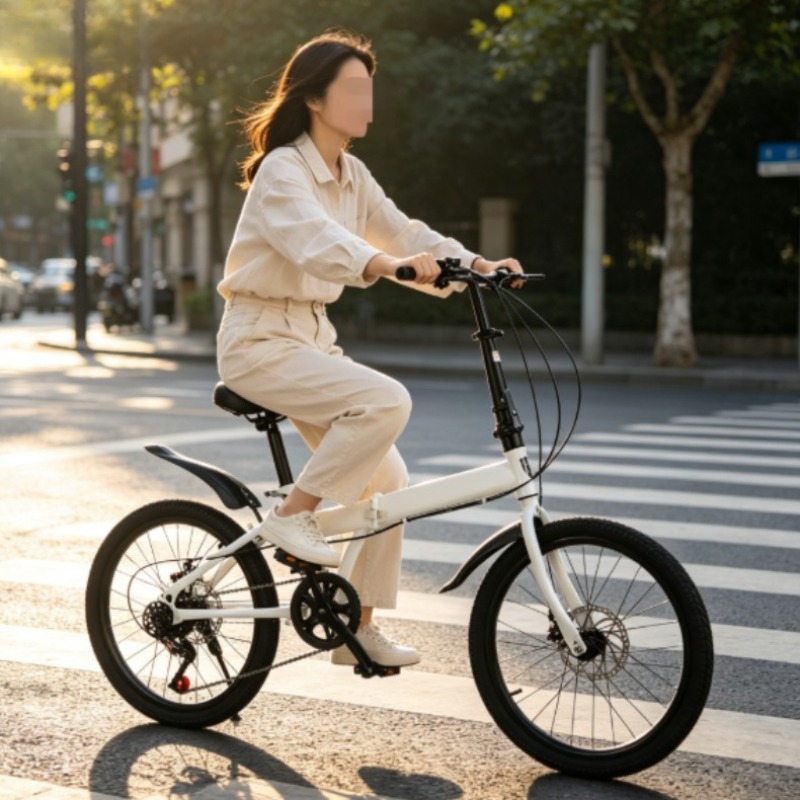 Cycling In City - Bicicleta plegable de 20 pulgadas para