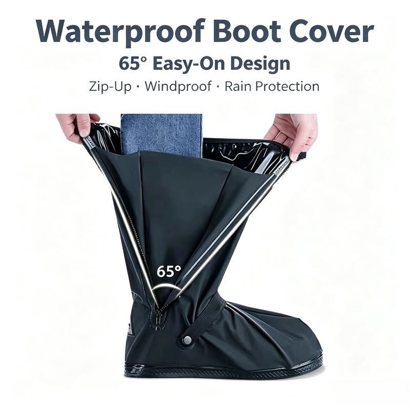 Cycling Commute In Rain - Cubiertas Reflectantes para Botas de Lluvia