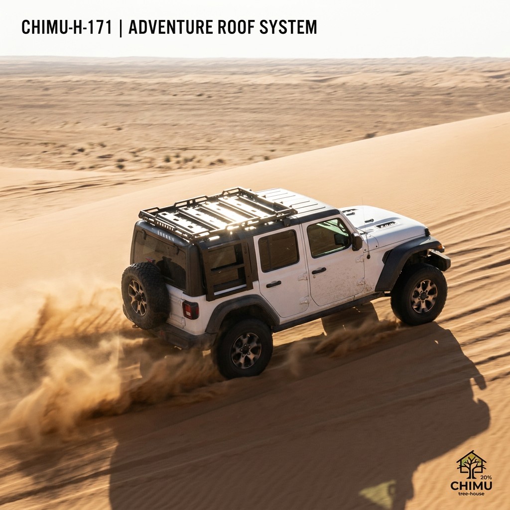 Cargo Rack Aluminum - 【CHIMU HOME】Plataforma de Techo de Acero