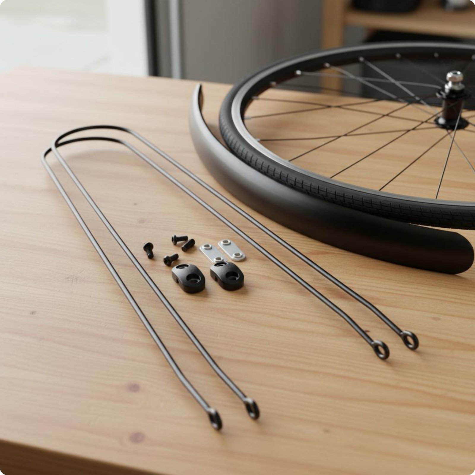 Cycling In City - Soporte de Guardabarros para Bicicleta de