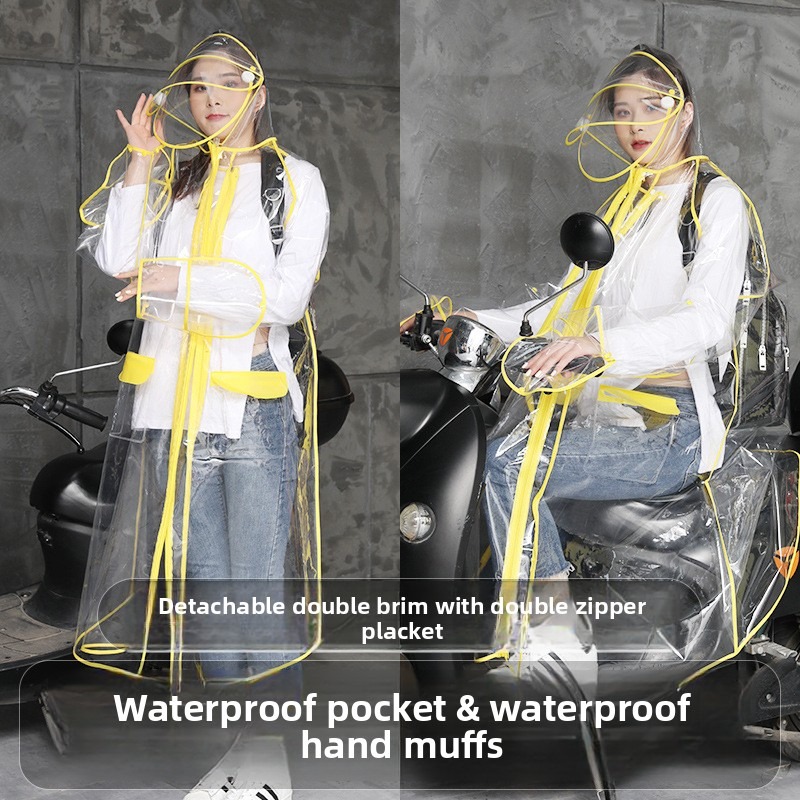 Poncho Impermeable Transparent - Cycling Commute In Rain reseña y precio