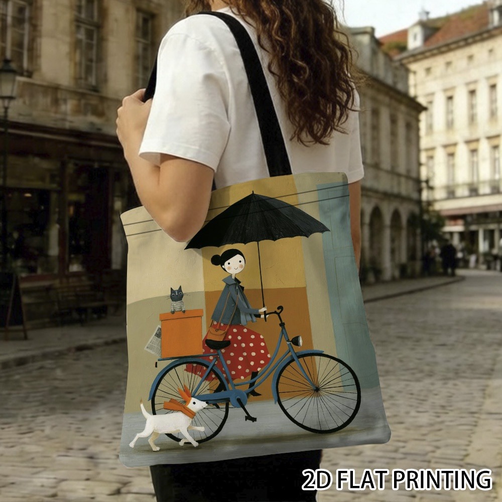Bolsa de Mano Elegante con Dis - Cycling Journey reseña y precio